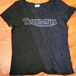 SOLD Lucky Brand Triumph Motorcycle Tee